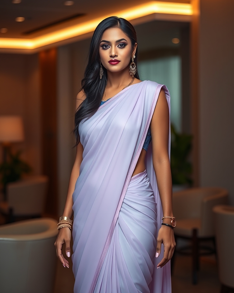 Pastel Georgette Party Saree